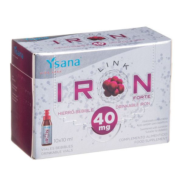 Iron Link Forte, Adult Drinkable Iron 40MG, 10 Ampules